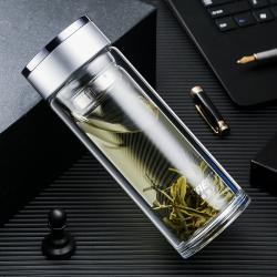 哈尔斯 商务双层玻璃杯 300ml